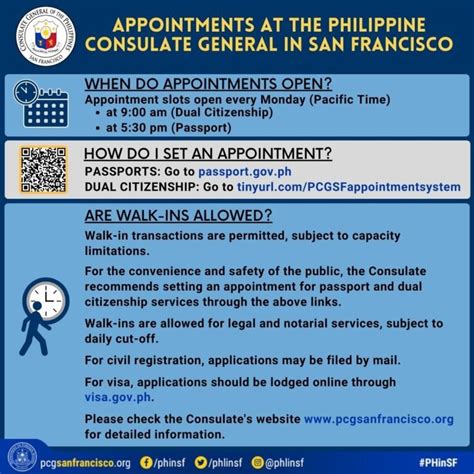 Online Appointment Terms And Conditions Philippine Consulate General In San Francisco