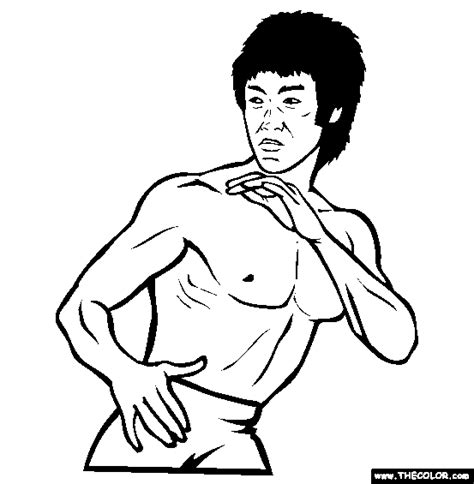 This is work of creative art and satire (17 u.s. Bruce Lee Coloring Page | Free Bruce Lee Online Coloring