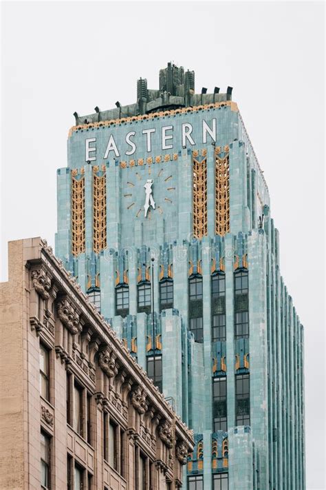 Entrance Facade Of The Eastern Columbia Building In Downtown Los
