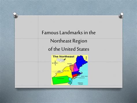 Ppt Famous Landmarks In The Northeast Region Of The United States