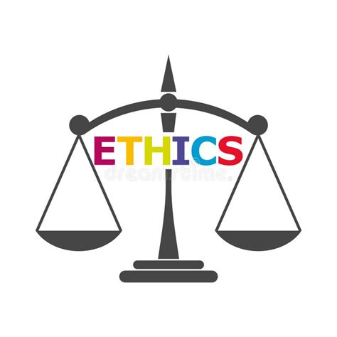 Ethics Word Ethics Text Ethics Icon Or Logo Stock Illustration