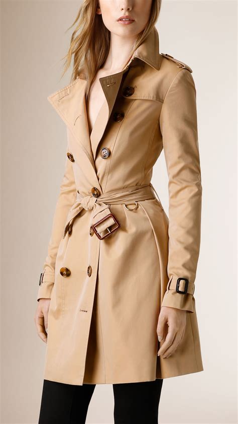スカーティッド・コットンギャバジン・トレンチコート Trench Coats Women Outfit Trench Coats Women Coat