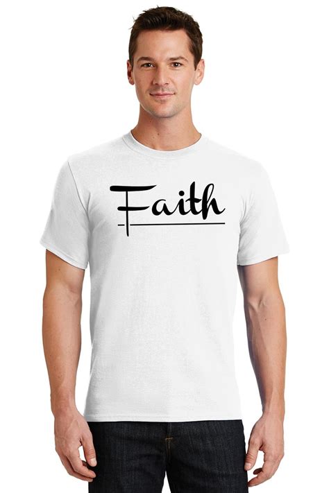 Mens Faith T Shirt Religious Christian God Shirt Ebay