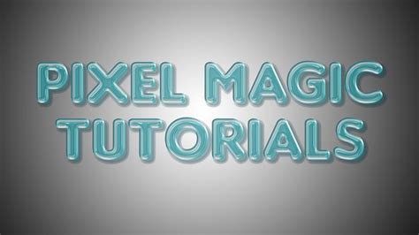 Gel Filled Plastic Text Photoshop Tutorial Youtube