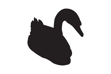 Swan Silhouette Graphic By Illustrately · Creative Fabrica