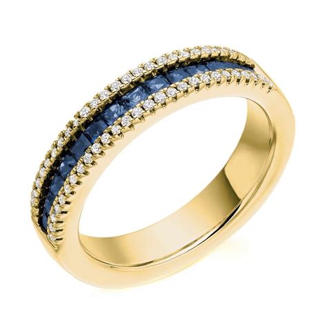 The Raphael Collection 18ct Yellow Gold 067ct Sapphire And 017ct