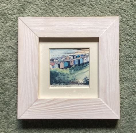 Whitstable Beach Huts Limited Edition Miniature Watercolour Print