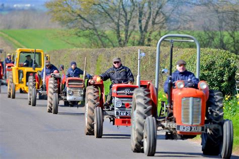 Top Turnout For Charity Tractor Run Near Bridgnorth Pictures And