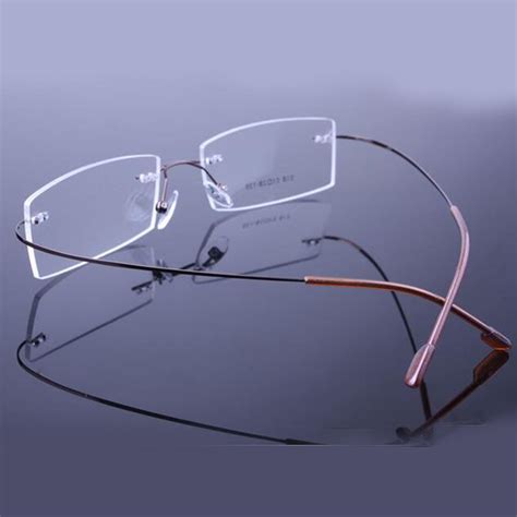 Imwete Men Rimless Titanium Eyeglasses Frames Women Flexible Optical