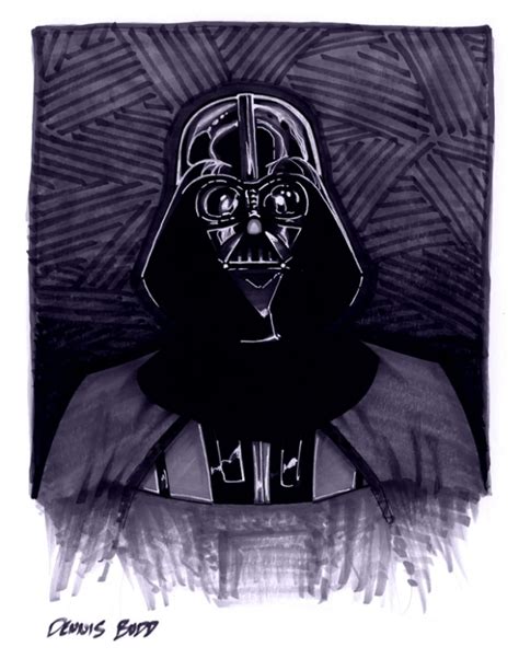 Convention Sketch05darth Vader In Dennis Budds Greyscale Marker