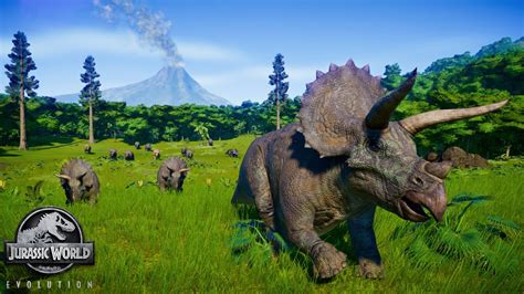 Triceratops Stampede Escapes Volcano Explosion Jurassic World