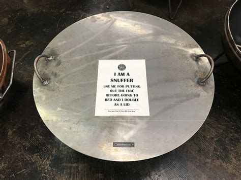 Check spelling or type a new query. 30" Handcrafted Snuffer Lid for Fire Pit | Custom Fire ...