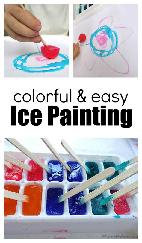 Ice Painting Art For Toddlers And Preschoolers