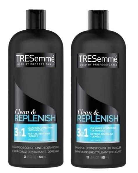 2 Tresemme Professional 3 In 1 Shampoo Conditioner Clean Replenish 28oz