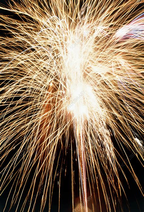 Time Exposure Of A Sparkler Firework Stock Image H9100061
