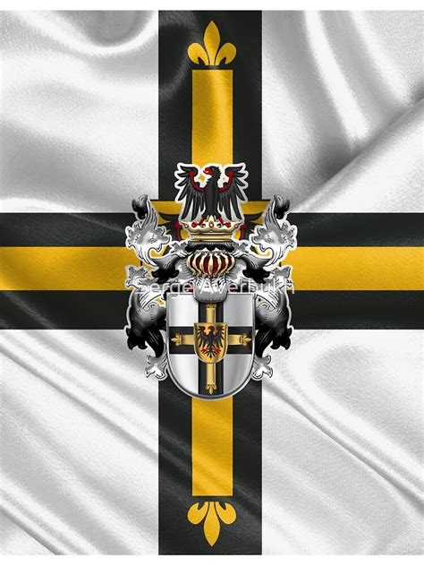 Teutonic Order Coat Of Arms Over Flag A Line Dress For Sale By