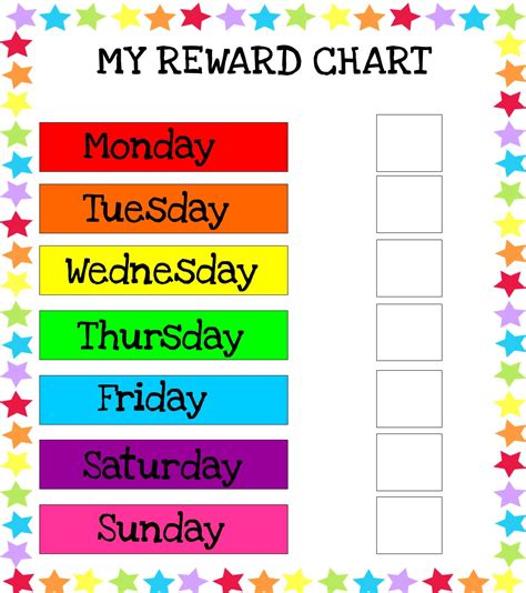 Reward Chart Free Printable Little Puddins