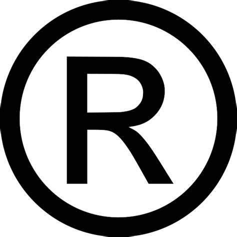 Copyright R Symbol Registered Trademark Png Transparent Images Png All