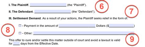 Free Letter Of Intent To Sue With Settlement Demand Sample Pdf
