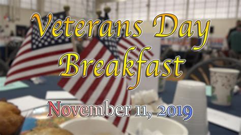 Veterans Day Breakfast November Youtube