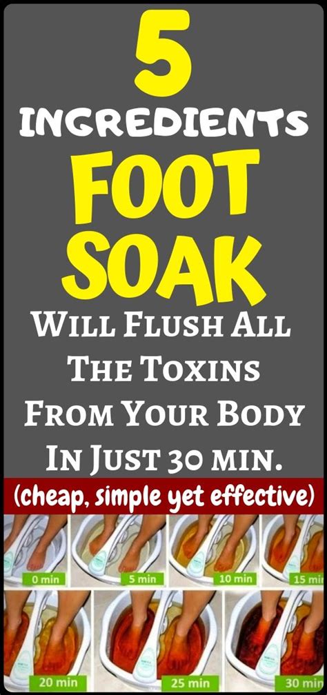Health And Fitness This 5 Ingredient Foot Soak Will Detox Your Body