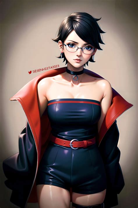 Desenhista On Artstation Sarada Uchiha Boruto Time Skip 4k