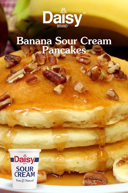Banana Sour Cream Pancakes Recipe With Sour Cream Daisy Brand