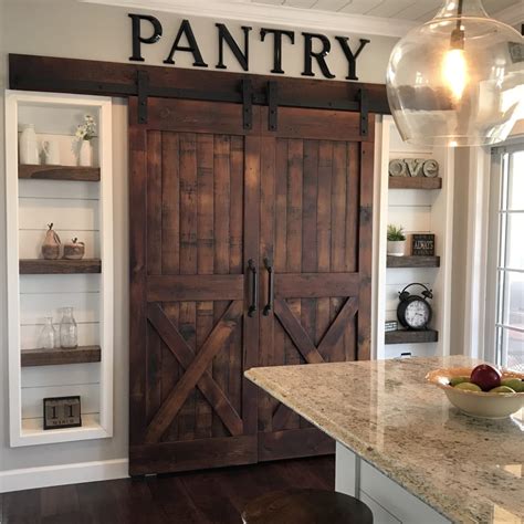 For those low on surface area, go vertical. Barn Doors Made For A Pantry | Furniture From The Barn