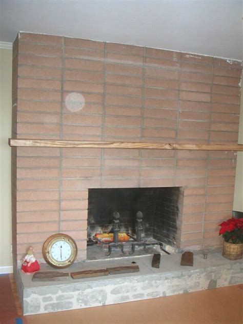 The idea is to make the space appear put together while still being a fresh new look. Brick Laminate Picture: Brick Fireplace Remodel