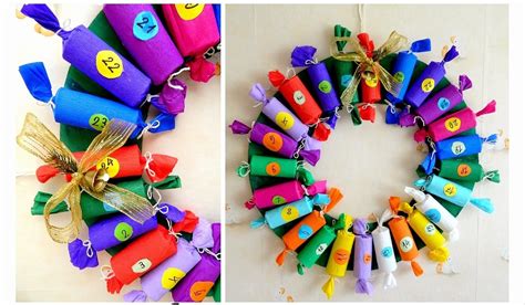 Die bastelbögen enthalten alles, was es braucht! Originales coronas y decoraciones navideñas con tubos de ...