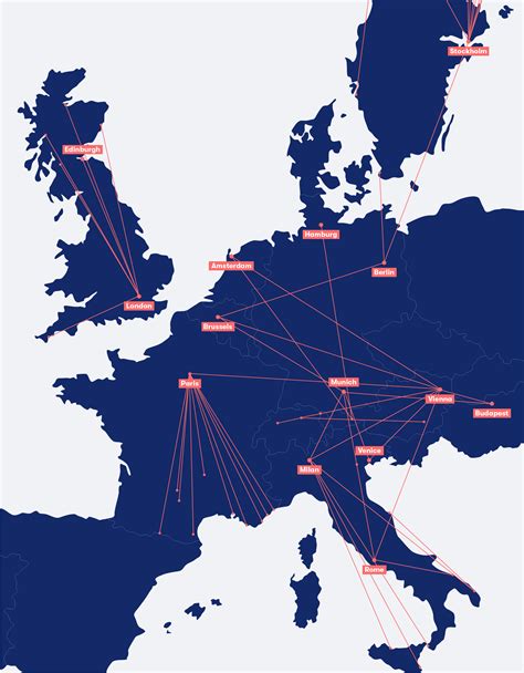 Sleeper Trains Europe Map