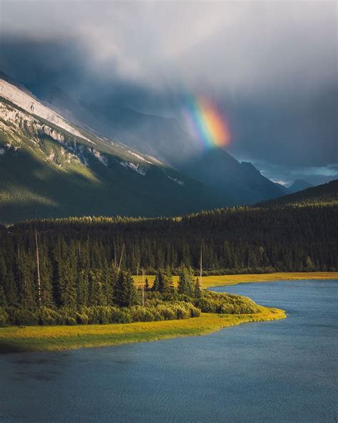 Hidden Rainbow In The Mountains Banff Ab Canada 1080x1350 Oc R