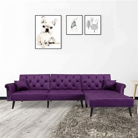 Purple Sleeper Sofas And Couches Living Room Furniture