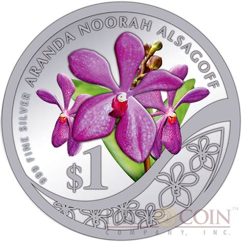 Covid has been largely suppressed in the community. Singapore The Grandeur of Heritage Orchids of Singapore $10 Ten Silver Coin Set 2011 Proof 2.8 oz