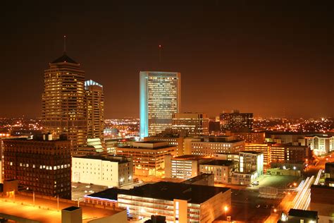 Filecolumbus Ohio Downtown Night Wikimedia Commons