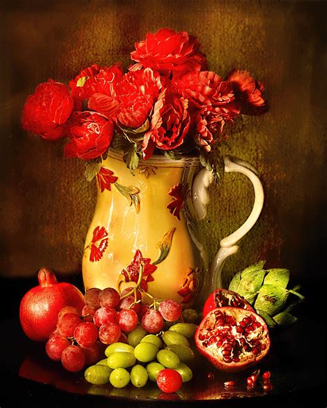 Free Images Fruit Flower Jar Vase Food Red Produce Colourful