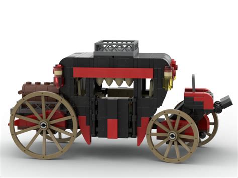 Lego Custom Model Carriage Moc Instructions Tutorial Only Etsy