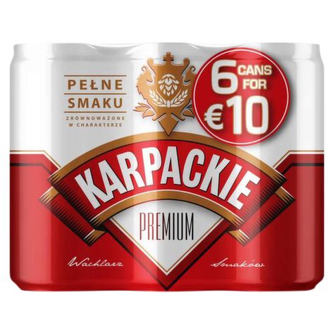 Karpackie Premium Lager 6 Pack Can €1000 Pmp 440 Ml Storefront En