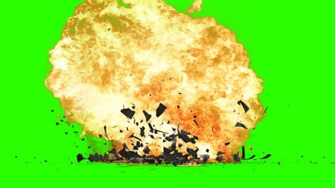 Explosion With Debris Green Screen Effects Youtube