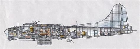 Interior Sectioned View Of B 17g Flying Fortress Bomber C