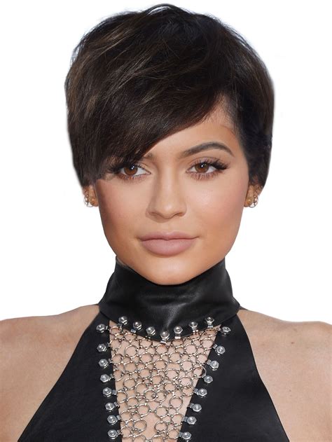Kylie Jenner Short Black Pixie Cut Synthetic Hair Wig Uk