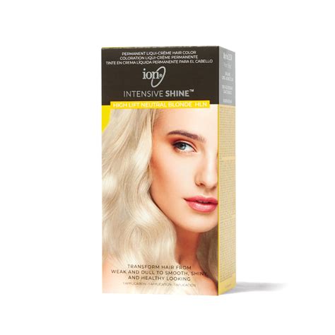 Ion Intensive Shine Hair Color Kit High Lift Neutral Blonde Hln Hair Color Kit Sally Beauty