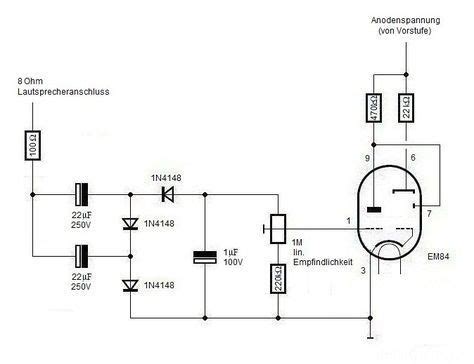 Power supply is dc 5. Resultado de imagen de electronics tube schematics vu meter | Electronics projects, Dc circuit, Hifi