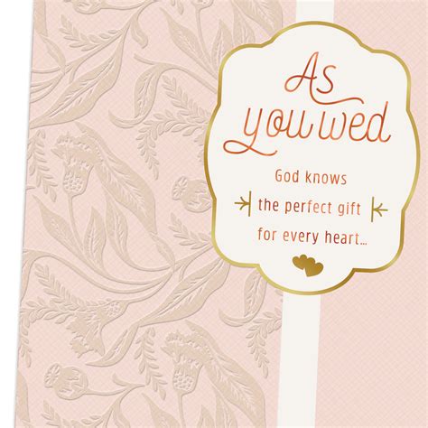 The Perfect T For Every Heart Religious Wedding Card Greeting