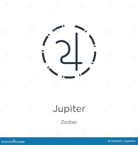 Jupiter Zodiac Sign Icon Stock Illustration 181071007