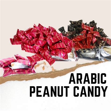 Freshly Original Arabic Peanut Candy Atau Dikenali Kacang Tumbuk Halal Imported From Dubai 1kg