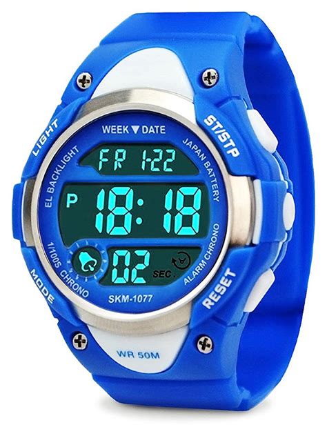 My Watch Boys Sport Digital Watch Kids Outdoor Waterproof Stopwatch Led