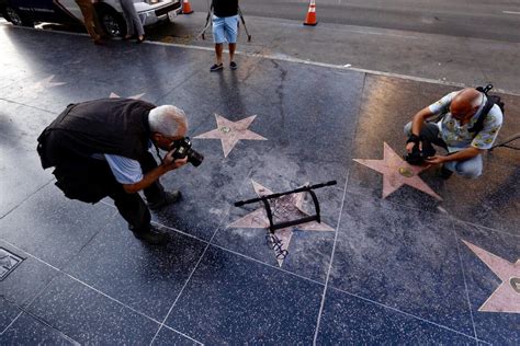 west hollywood sees shame not fame in trump star and urges its removal from boulevard los