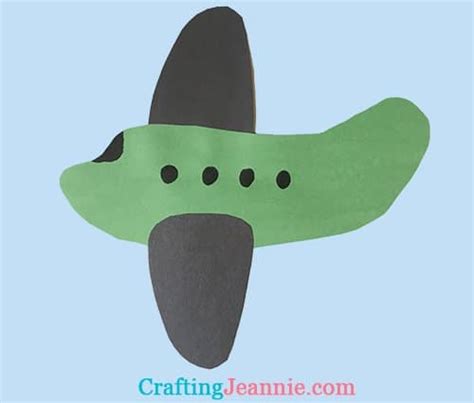 Airplane Craft For Preschoolers Free Template Crafting Jeannie