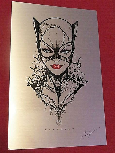 Catwoman Signed Jamie Tyndall Metal Print 11 X 17 Ebay With Images